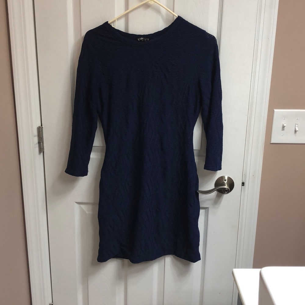 Express navy blue dress